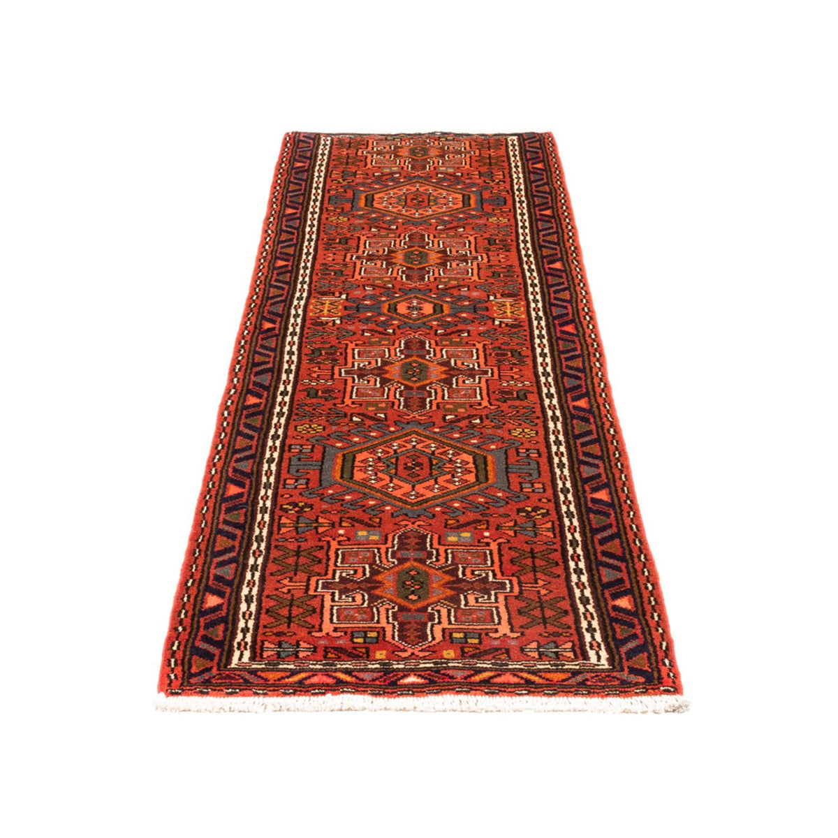 Tapis de couloir Tapis persan - Nomadic - 207 x 61 cm - rouge