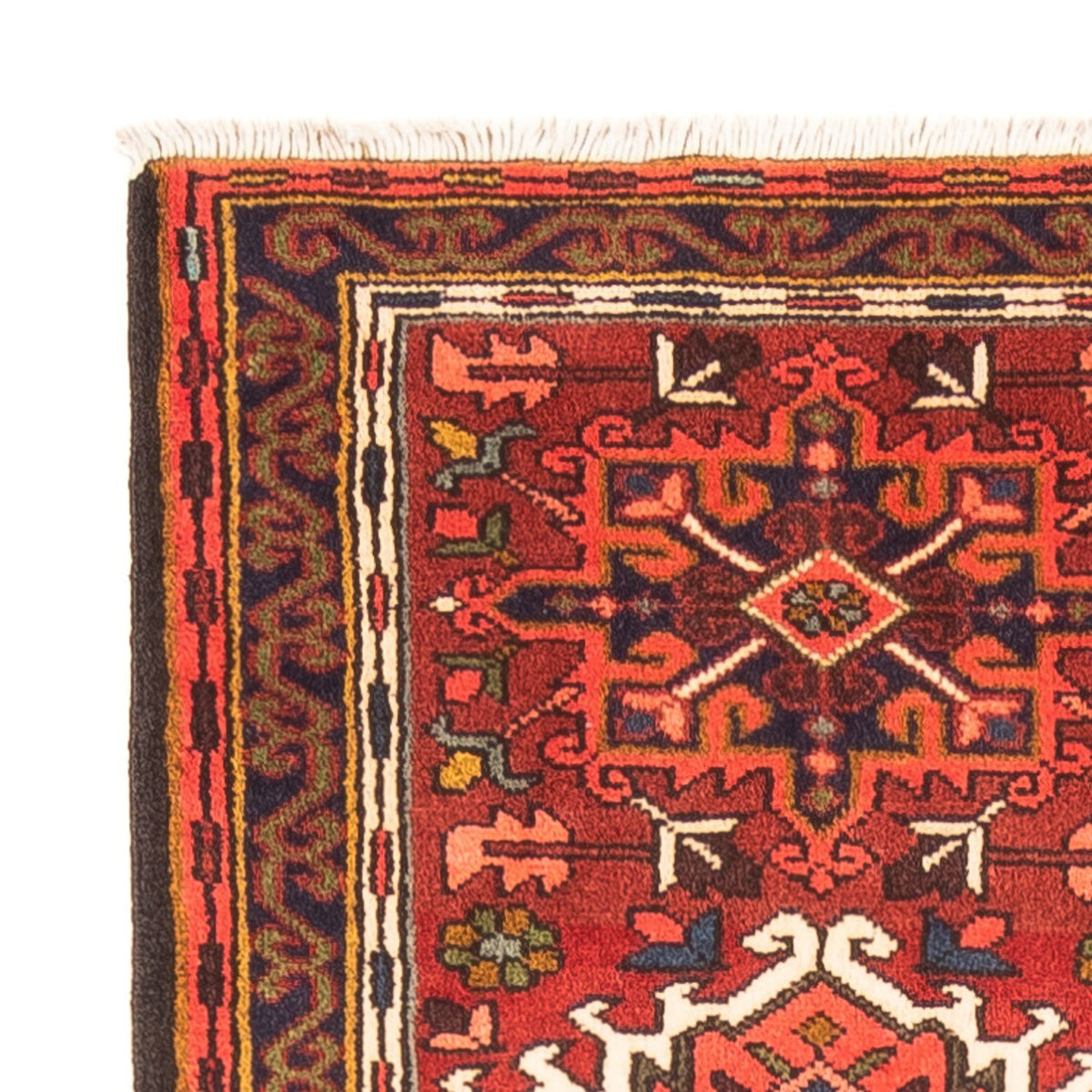 Tapis de couloir Tapis persan - Nomadic - 206 x 64 cm - rouge