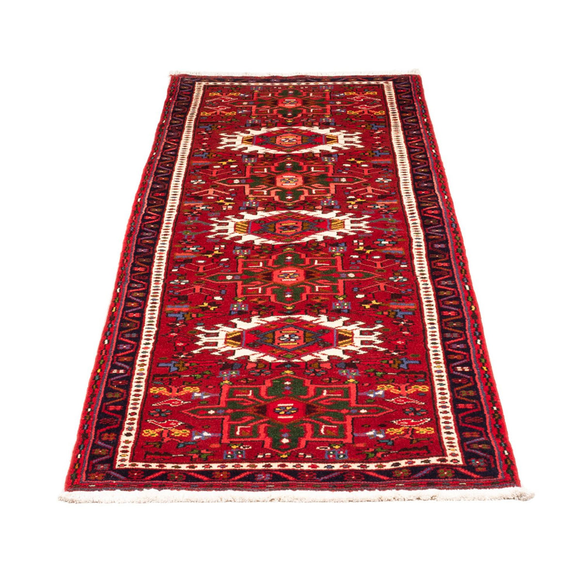 Tapis de couloir Tapis persan - Nomadic - 204 x 66 cm - rouge