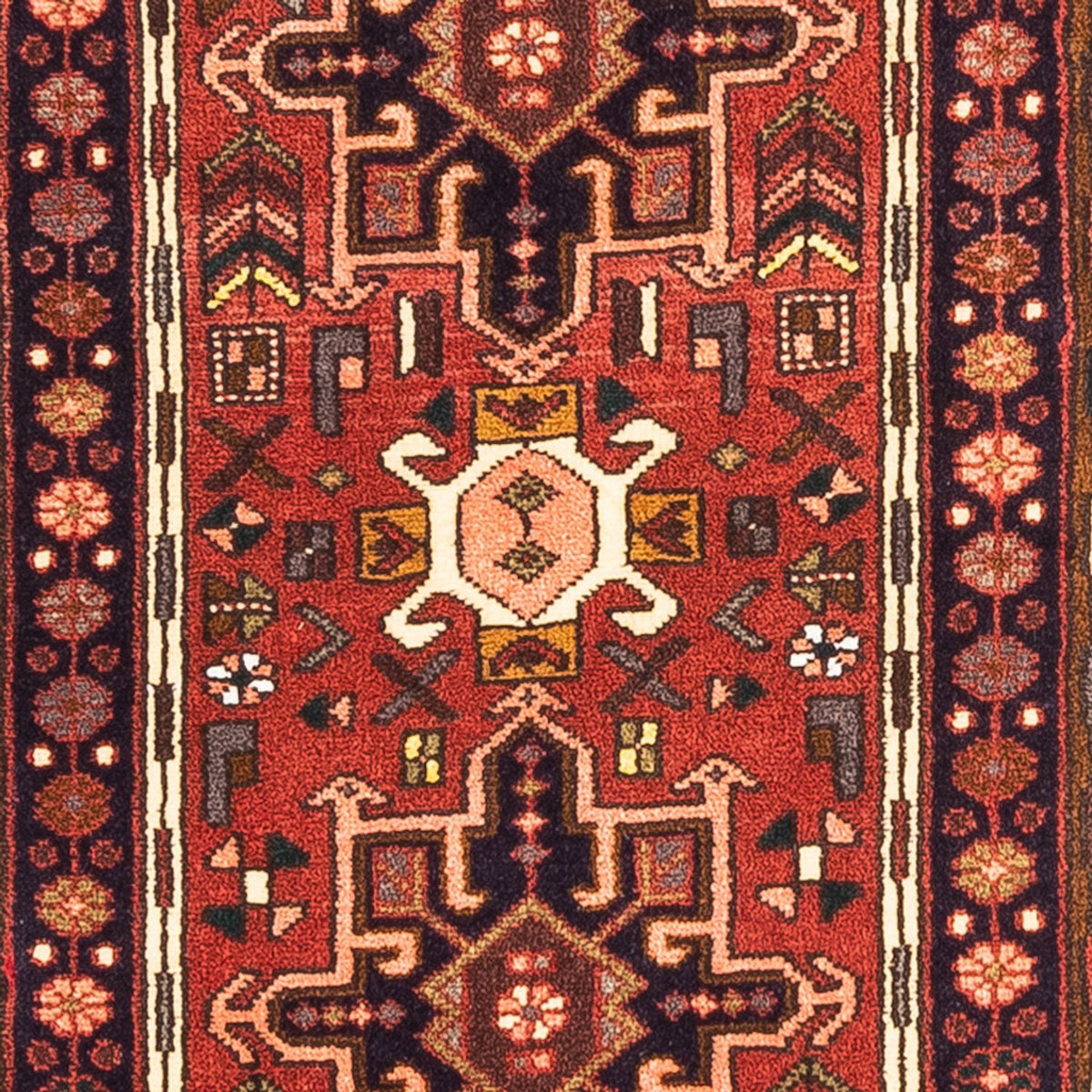 Tapis de couloir Tapis persan - Nomadic - 203 x 60 cm - rouge