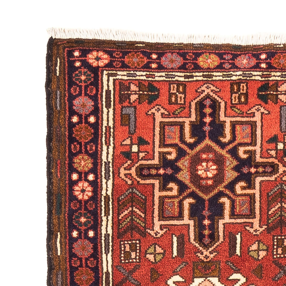 Tapis de couloir Tapis persan - Nomadic - 203 x 60 cm - rouge