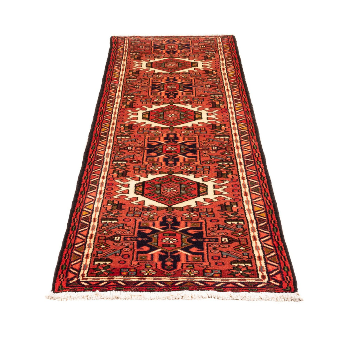 Tapis de couloir Tapis persan - Nomadic - 217 x 66 cm - rouge