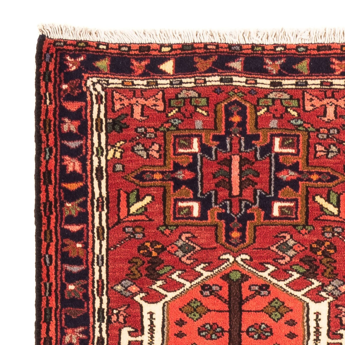 Tapis de couloir Tapis persan - Nomadic - 194 x 68 cm - rouge