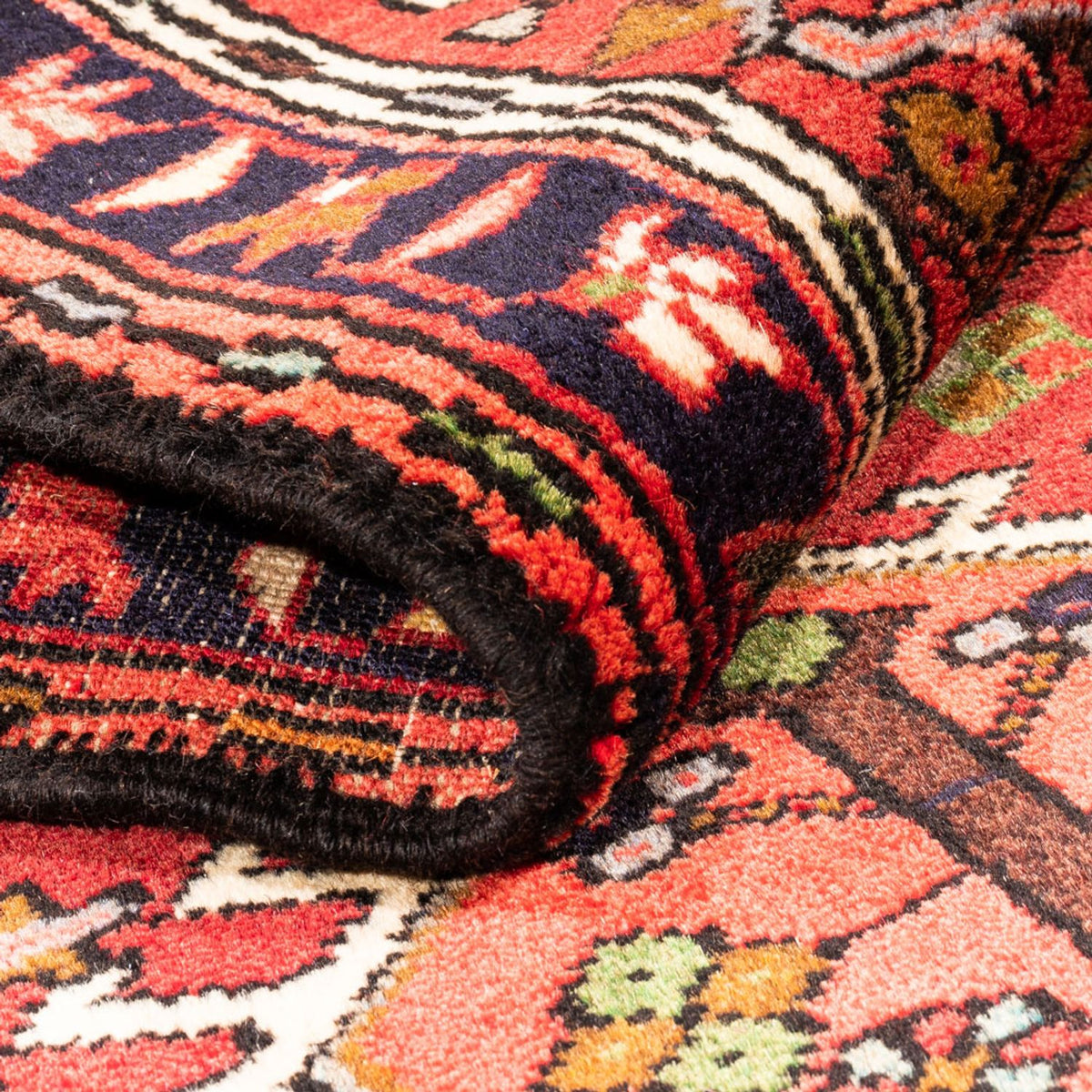 Tapis de couloir Tapis persan - Nomadic - 194 x 68 cm - rouge