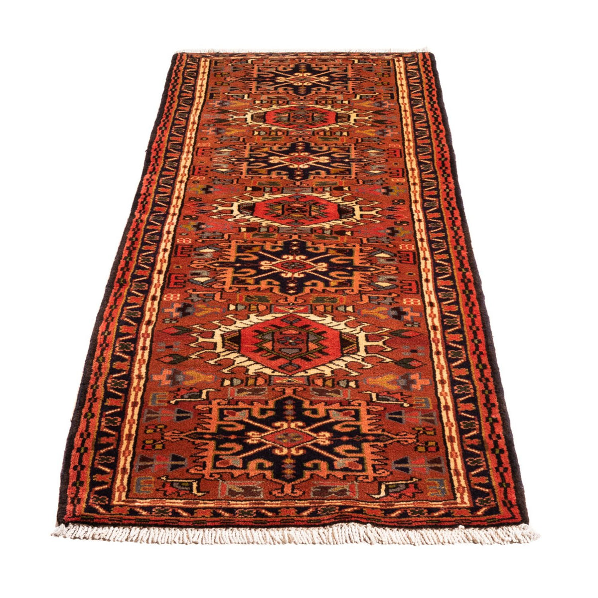 Tapis de couloir Tapis persan - Nomadic - 206 x 67 cm - rouge
