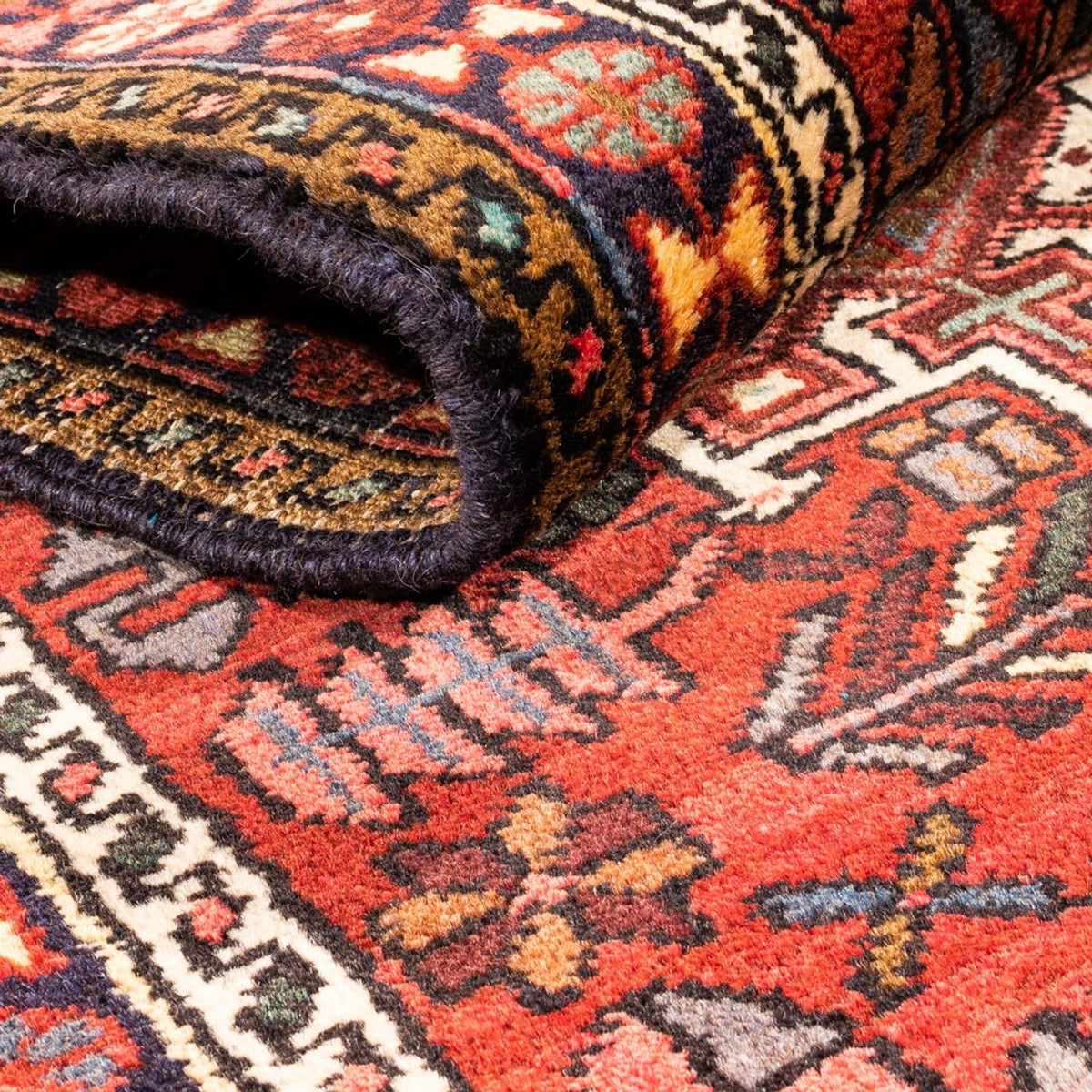 Tapis de couloir Tapis persan - Nomadic - 276 x 67 cm - rouge