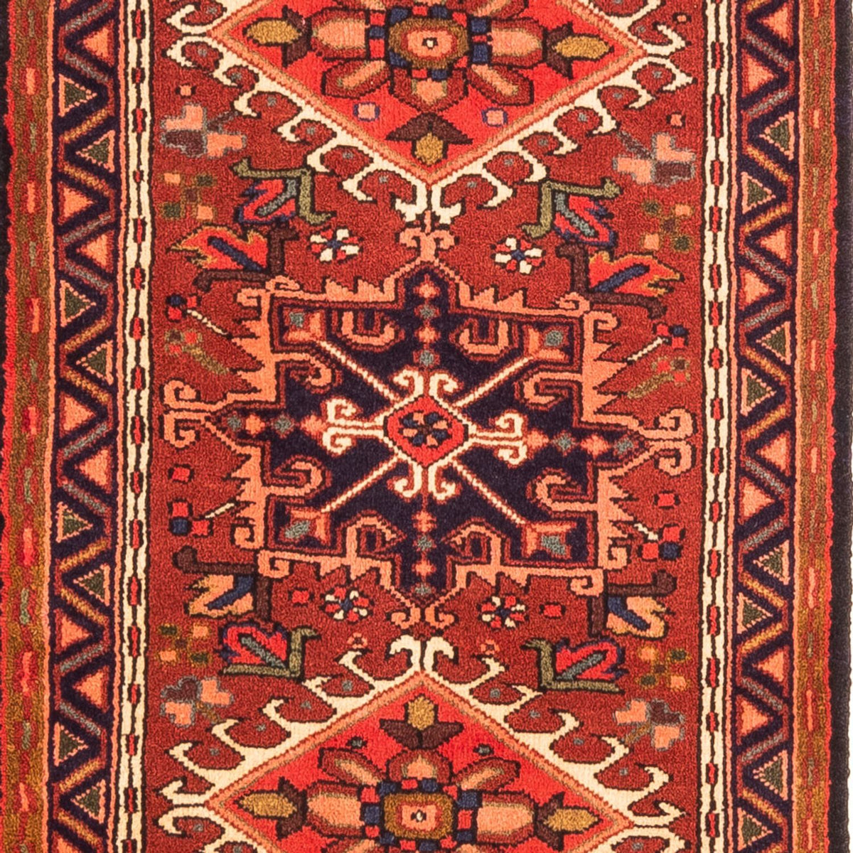Tapis de couloir Tapis persan - Nomadic - 300 x 72 cm - rouge