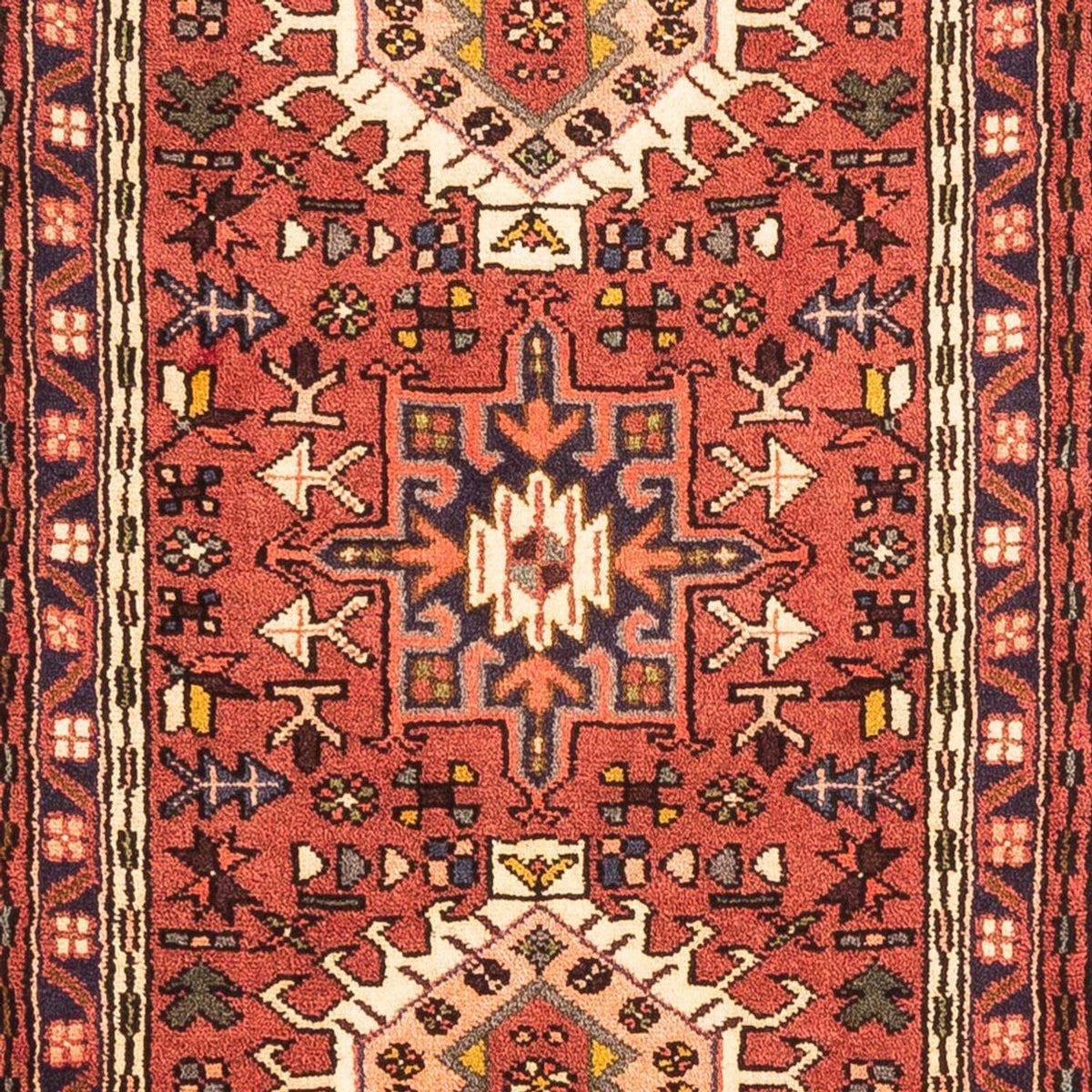 Tapis de couloir Tapis persan - Nomadic - 294 x 69 cm - rouge