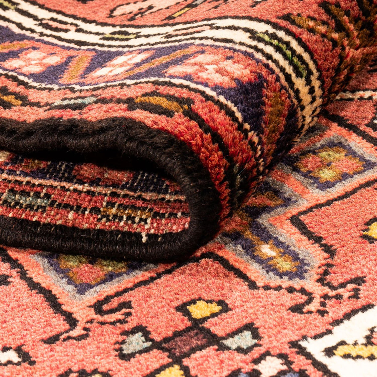 Tapis de couloir Tapis persan - Nomadic - 294 x 69 cm - rouge