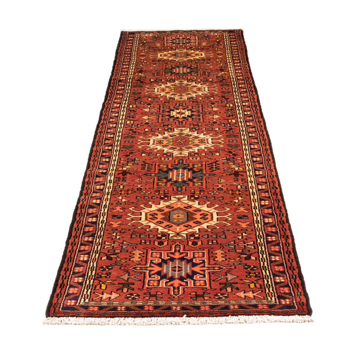 Tapis de couloir Tapis persan - Nomadic - 294 x 69 cm - rouge