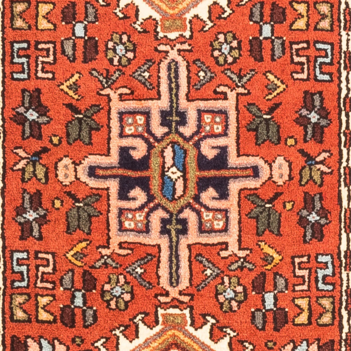 Tapis de couloir Tapis persan - Nomadic - 286 x 68 cm - rouge