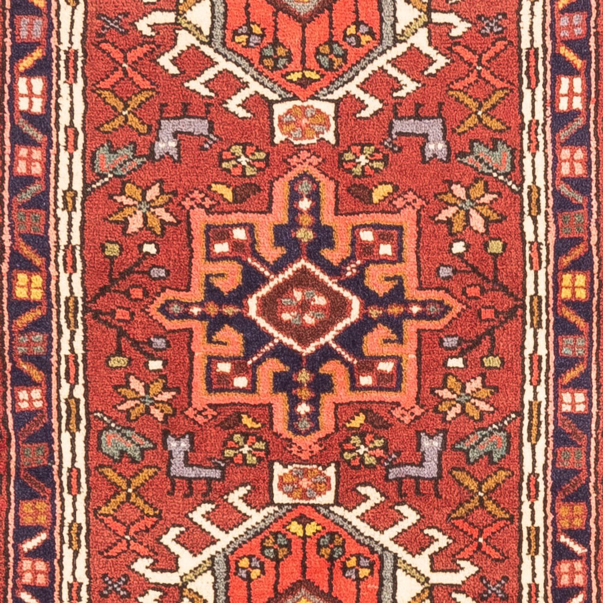 Tapis de couloir Tapis persan - Nomadic - 278 x 67 cm - rouge