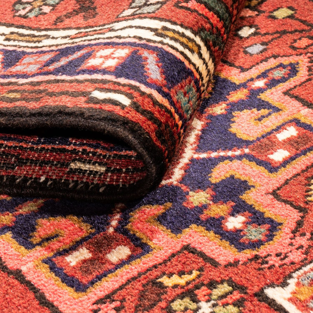 Tapis de couloir Tapis persan - Nomadic - 278 x 67 cm - rouge