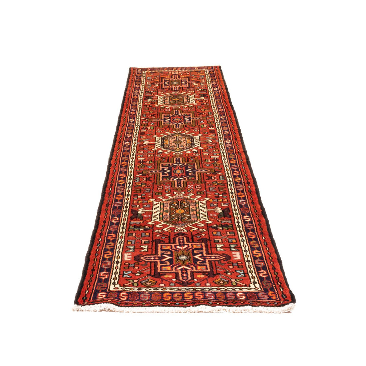 Tapis de couloir Tapis persan - Nomadic - 285 x 70 cm - rouge