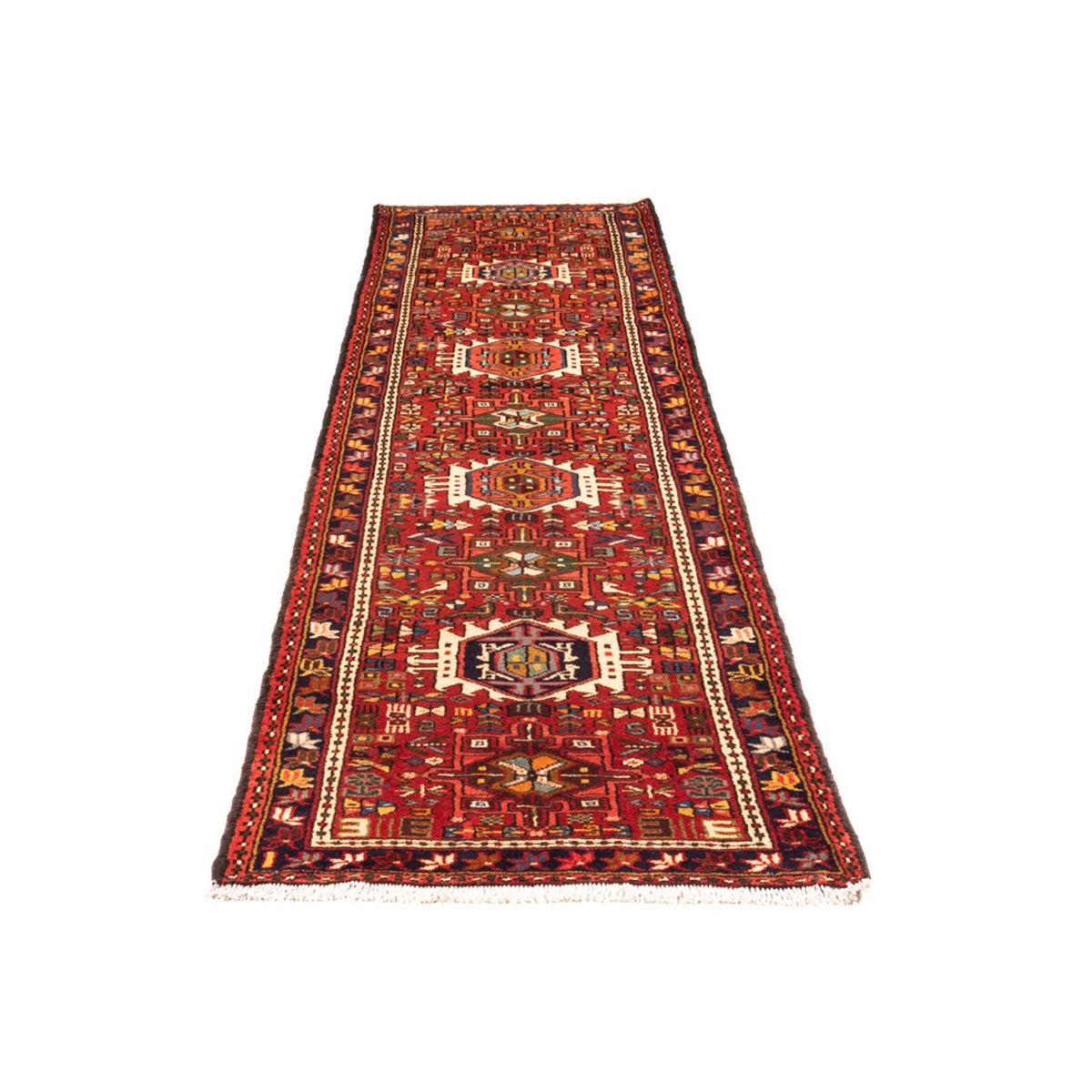 Tapis de couloir Tapis persan - Nomadic - 275 x 74 cm - rouge