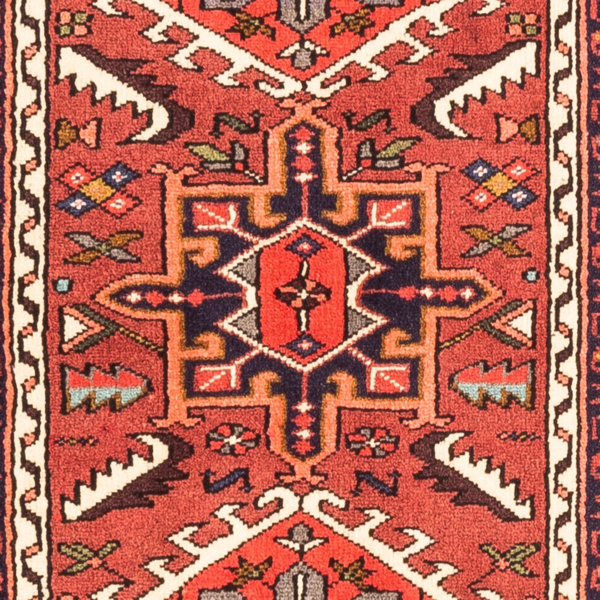 Tapis de couloir Tapis persan - Nomadic - 288 x 66 cm - rouge