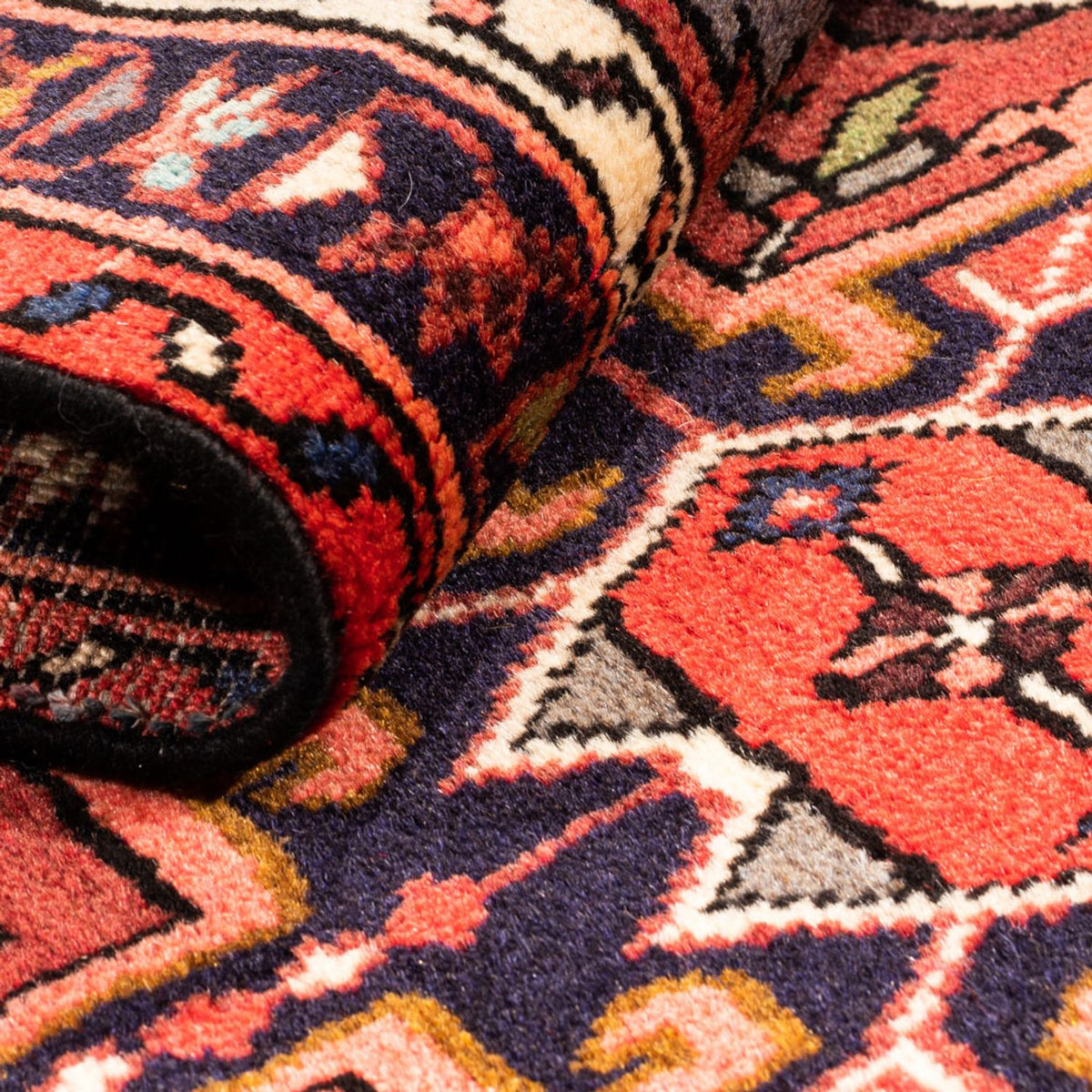 Tapis de couloir Tapis persan - Nomadic - 288 x 66 cm - rouge