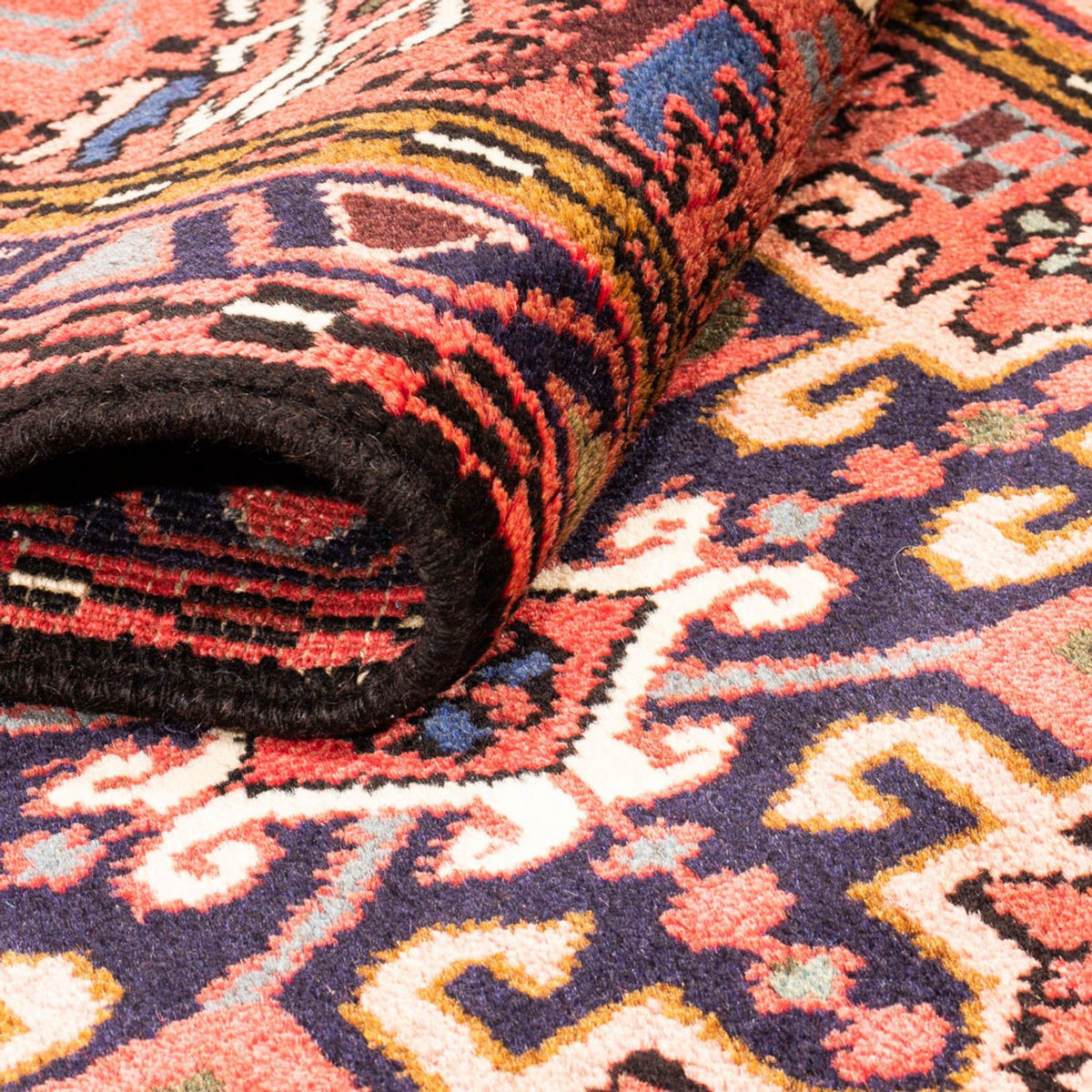 Tapis de couloir Tapis persan - Nomadic - 285 x 66 cm - rouge