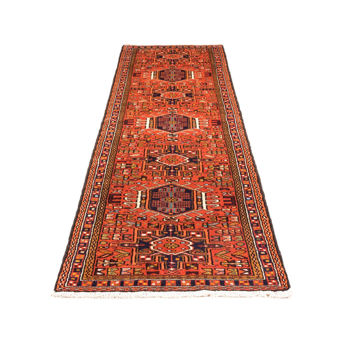 Tapis de couloir Tapis persan - Nomadic - 288 x 75 cm - rouge