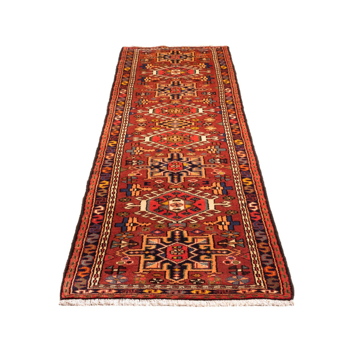 Tapis de couloir Tapis persan - Nomadic - 274 x 71 cm - rouge