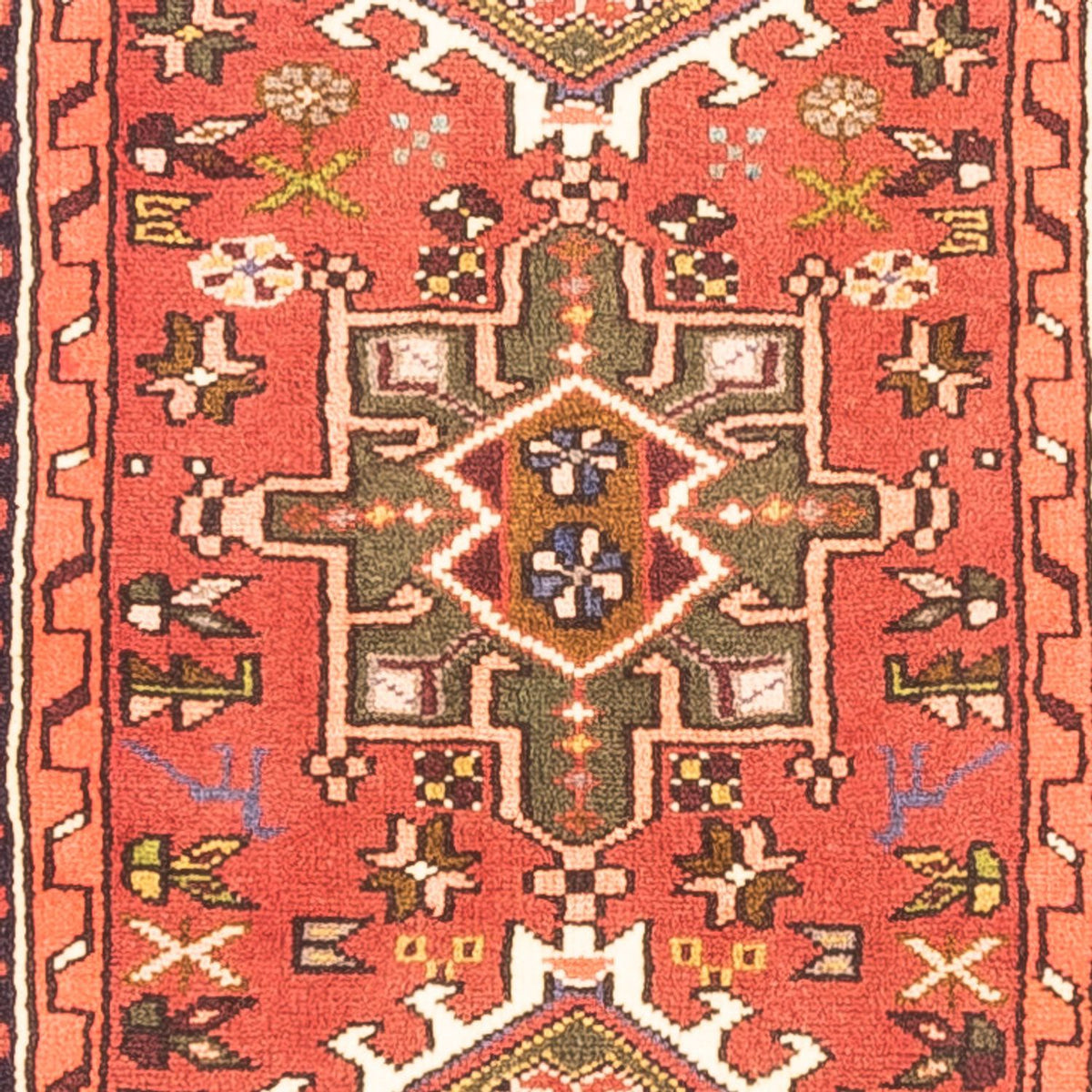 Tapis de couloir Tapis persan - Nomadic - 292 x 66 cm - rouge
