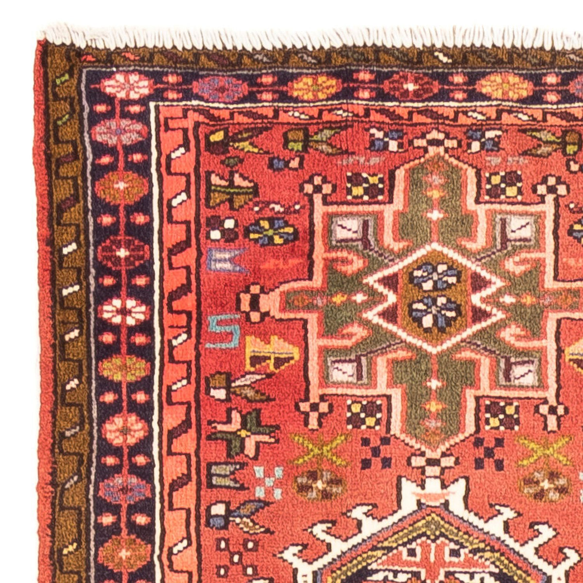 Tapis de couloir Tapis persan - Nomadic - 292 x 66 cm - rouge