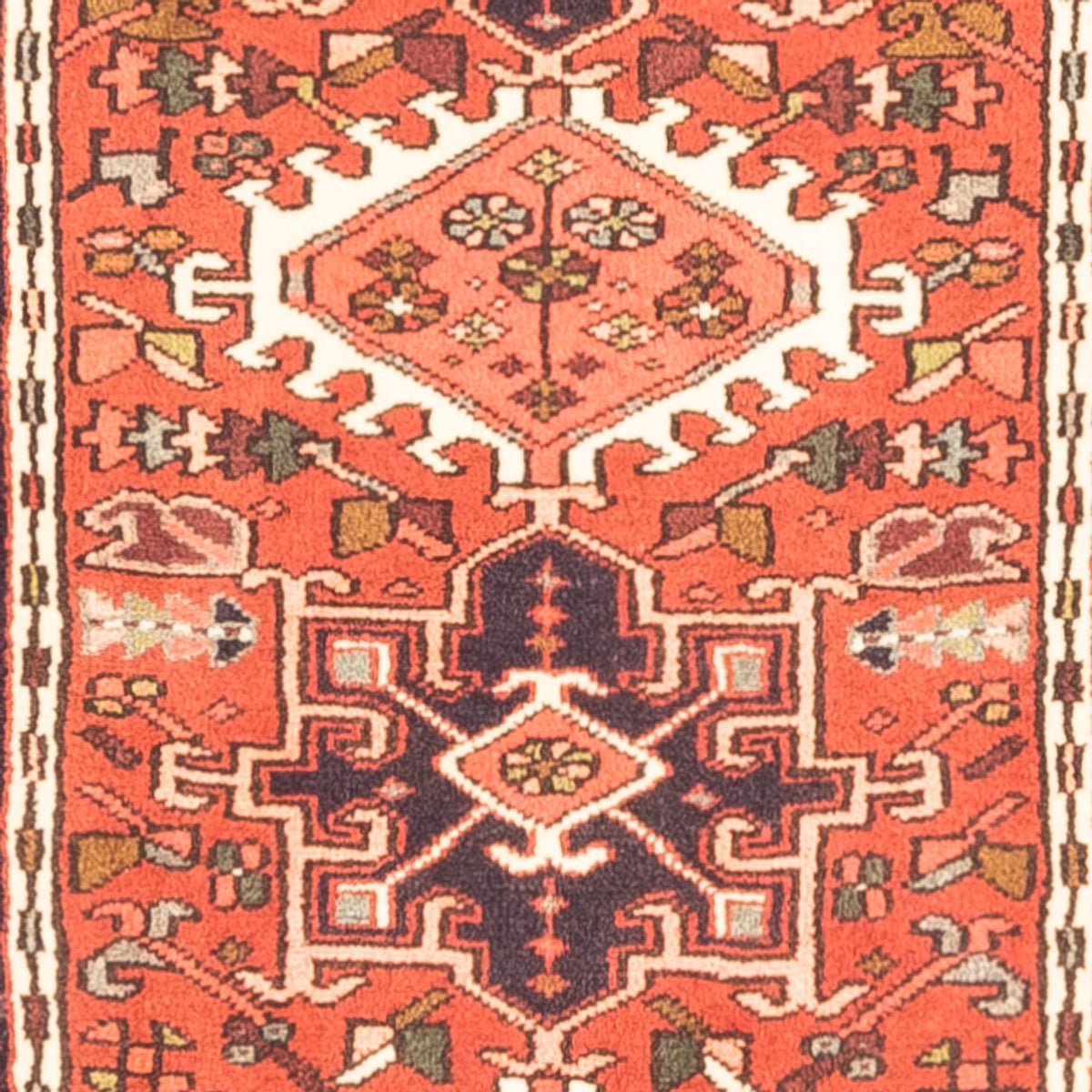 Tapis de couloir Tapis persan - Nomadic - 277 x 71 cm - rouge