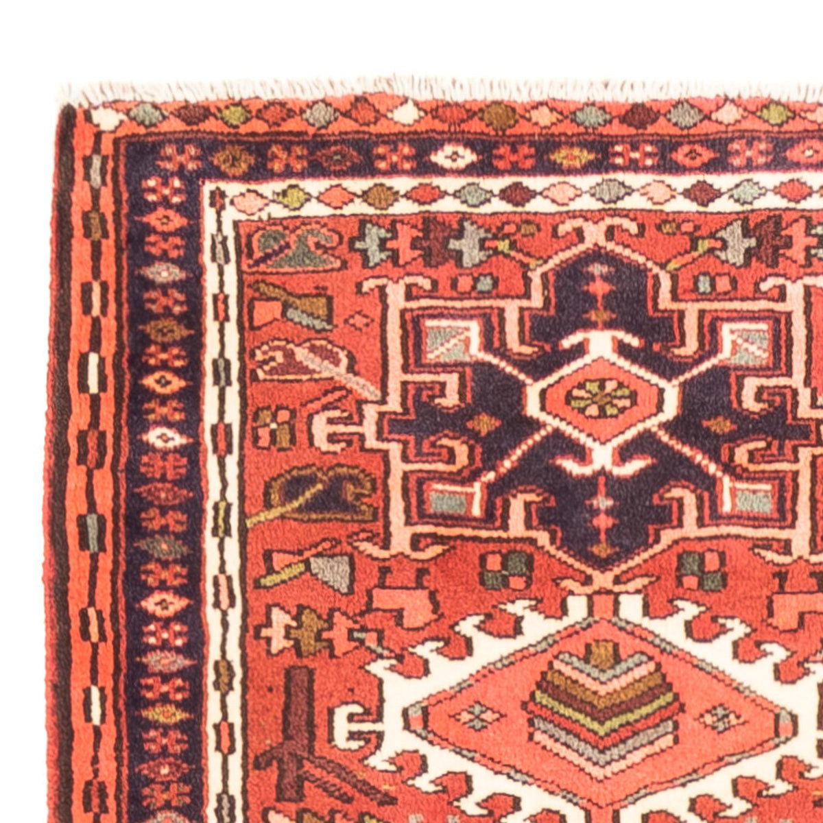 Tapis de couloir Tapis persan - Nomadic - 277 x 71 cm - rouge