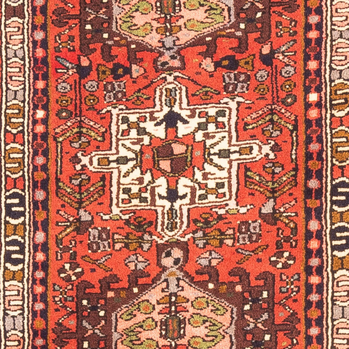 Tapis de couloir Tapis persan - Nomadic - 291 x 72 cm - rouge