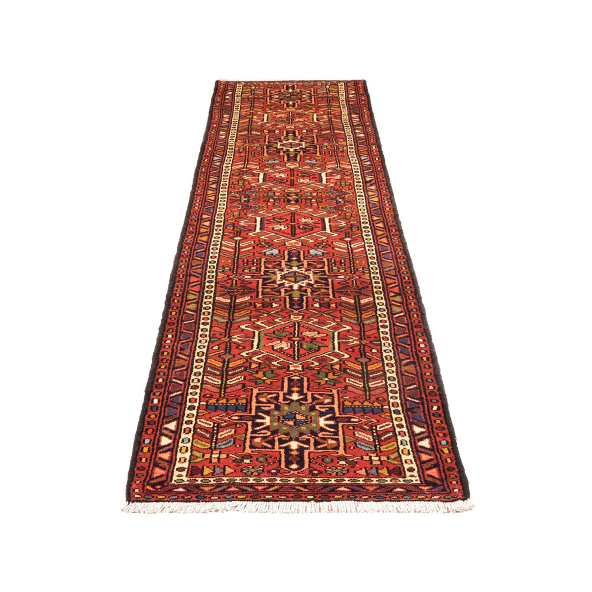 Tapis de couloir Tapis persan - Nomadic - 302 x 71 cm - rouge