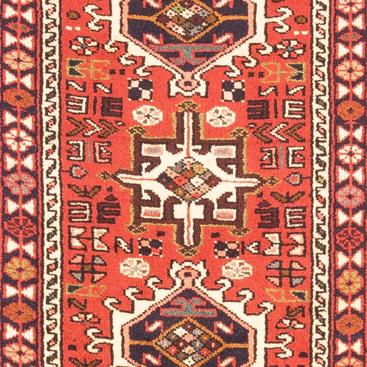 Tapis de couloir Tapis persan - Nomadic - 285 x 72 cm - rouge