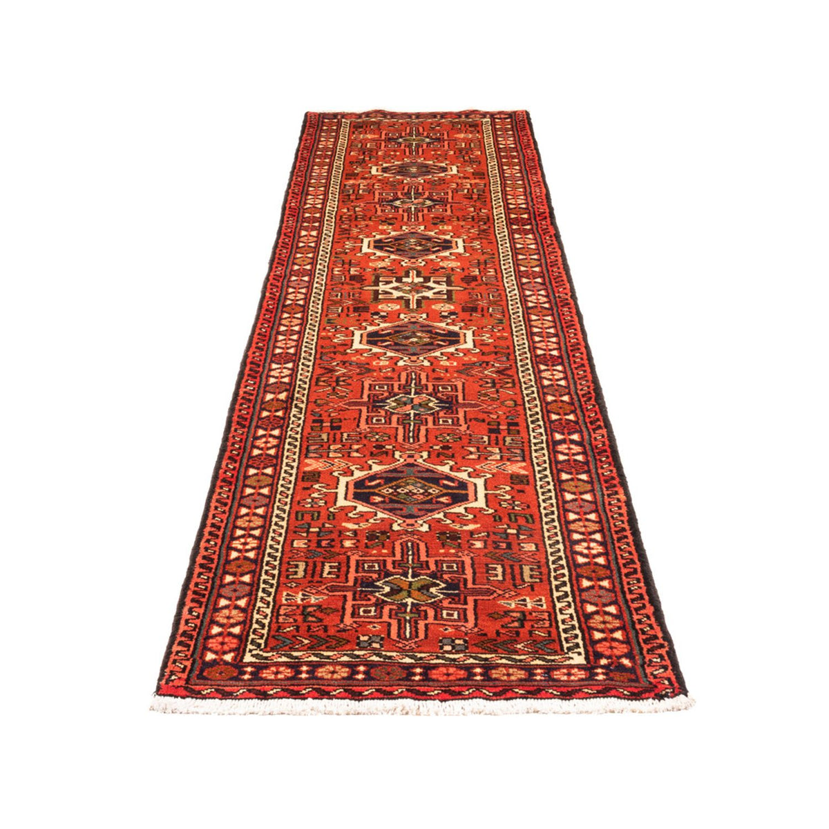 Tapis de couloir Tapis persan - Nomadic - 285 x 72 cm - rouge