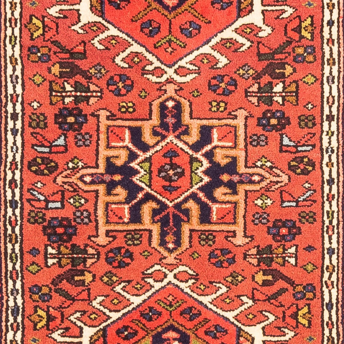 Tapis de couloir Tapis persan - Nomadic - 290 x 70 cm - rouge