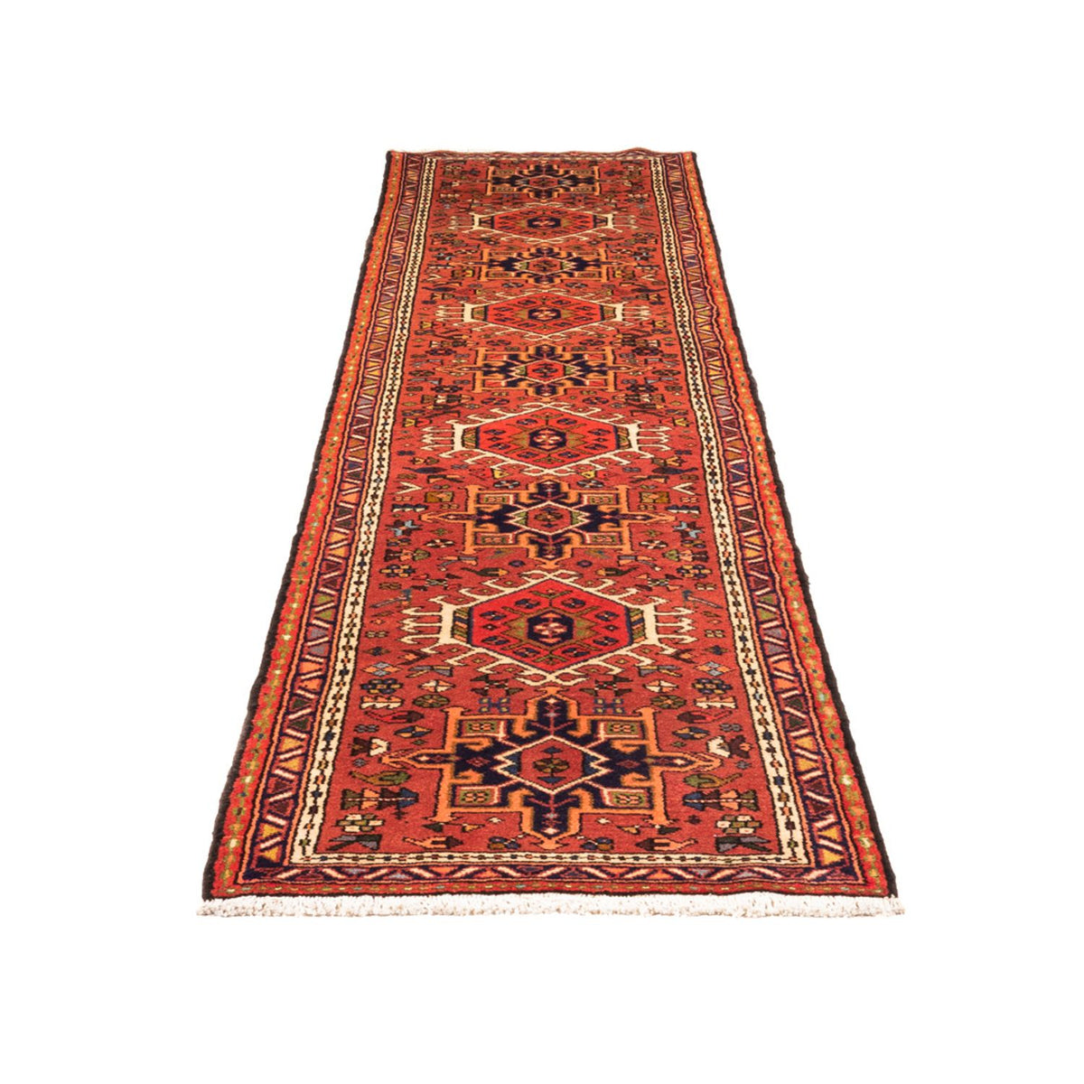 Tapis de couloir Tapis persan - Nomadic - 290 x 70 cm - rouge
