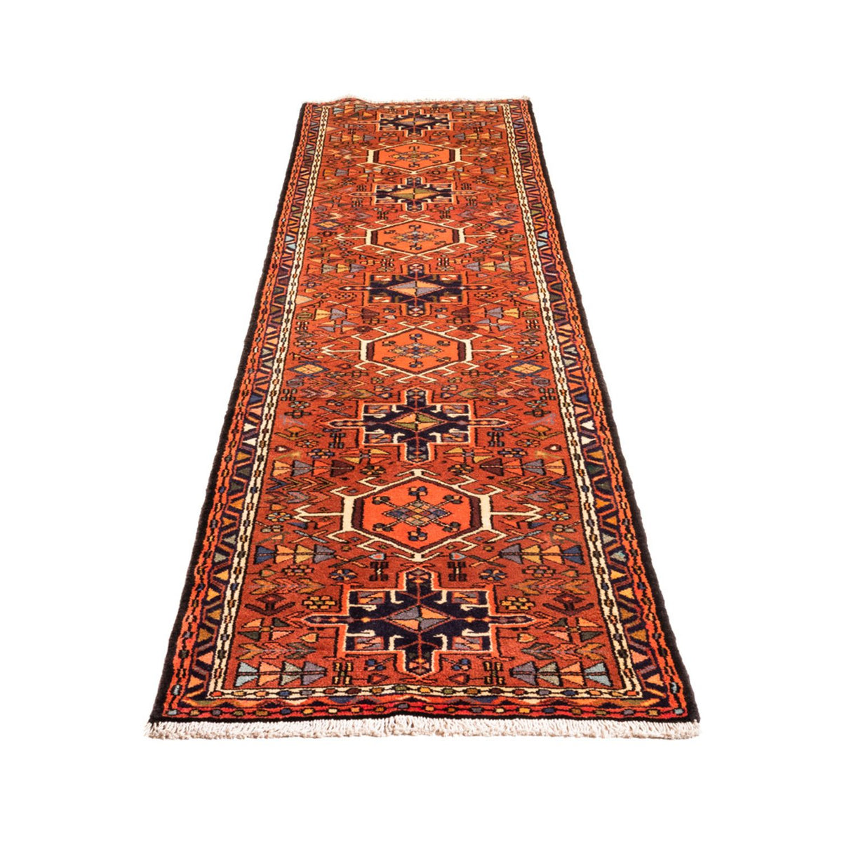 Tapis de couloir Tapis persan - Nomadic - 314 x 70 cm - rouge