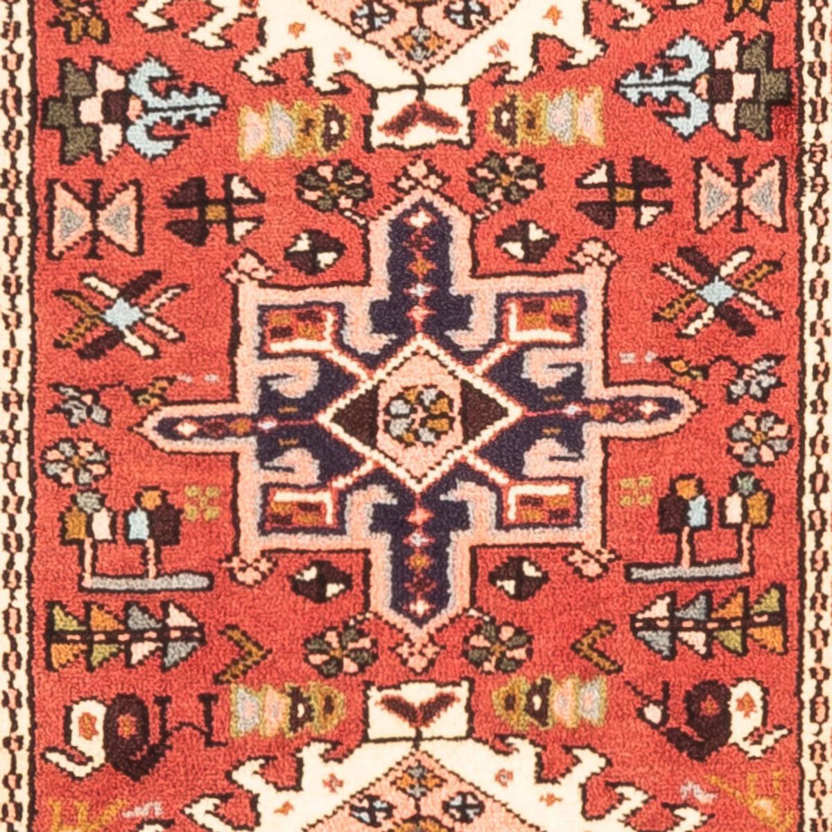 Tapis de couloir Tapis persan - Nomadic - 305 x 70 cm - rouge
