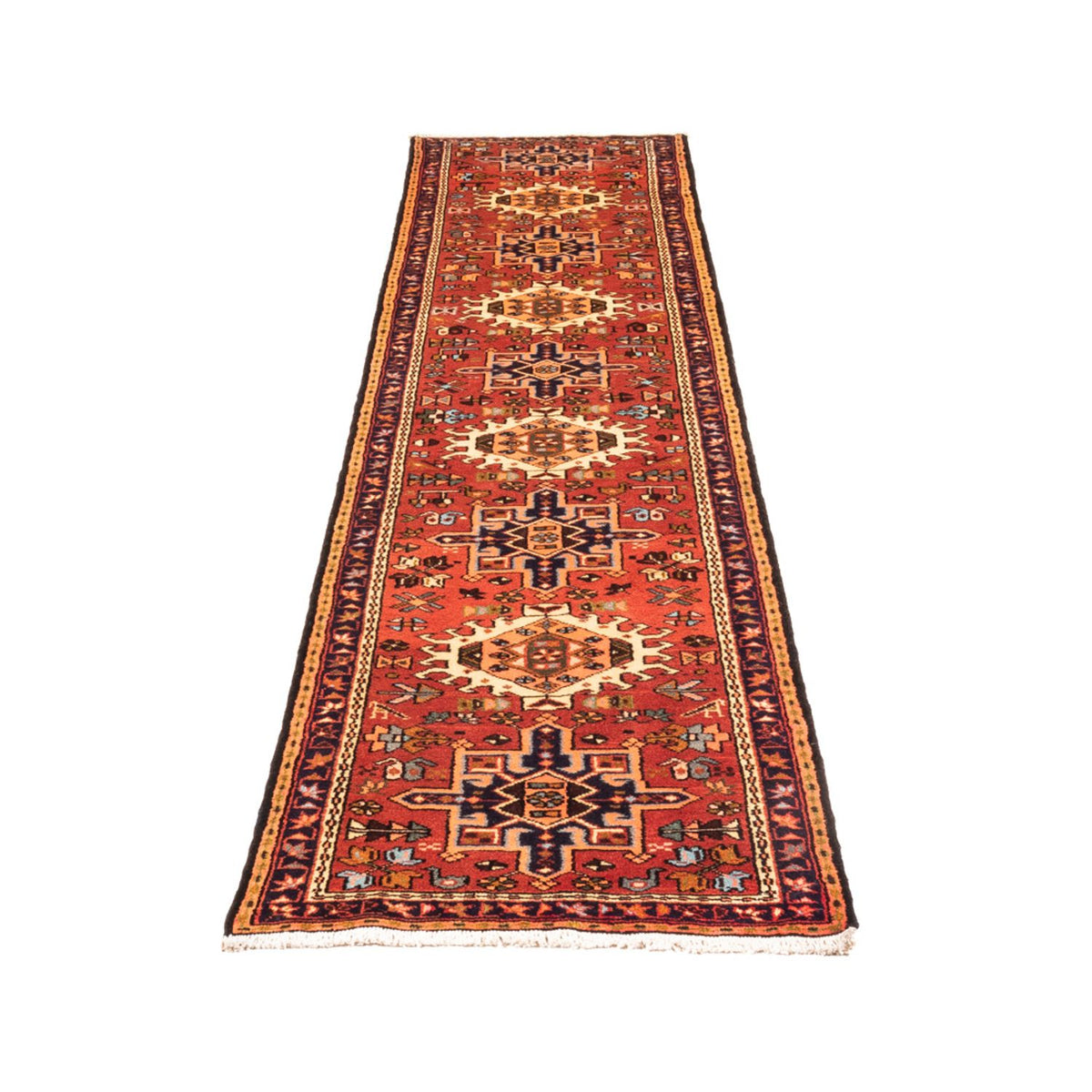 Tapis de couloir Tapis persan - Nomadic - 305 x 70 cm - rouge