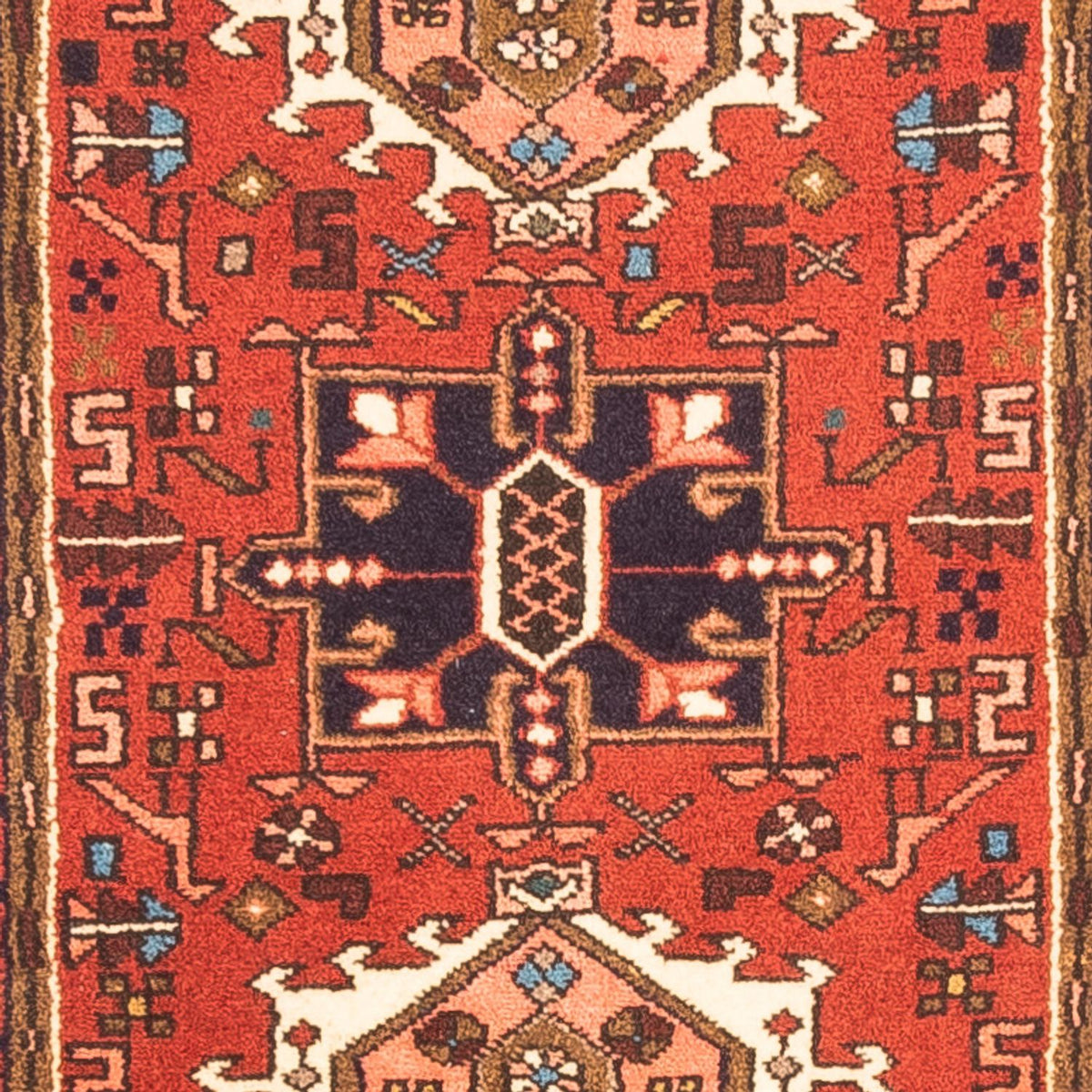 Tapis de couloir Tapis persan - Nomadic - 278 x 68 cm - rouge