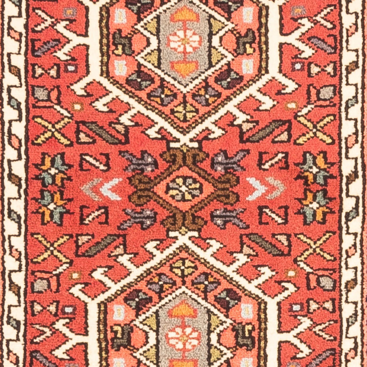Tapis de couloir Tapis persan - Nomadic - 285 x 67 cm - rouge