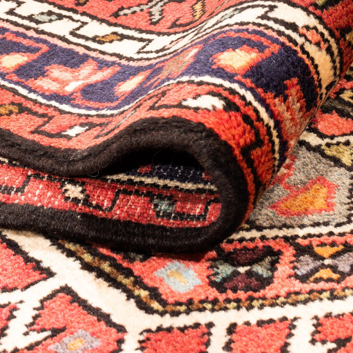 Tapis de couloir Tapis persan - Nomadic - 285 x 67 cm - rouge