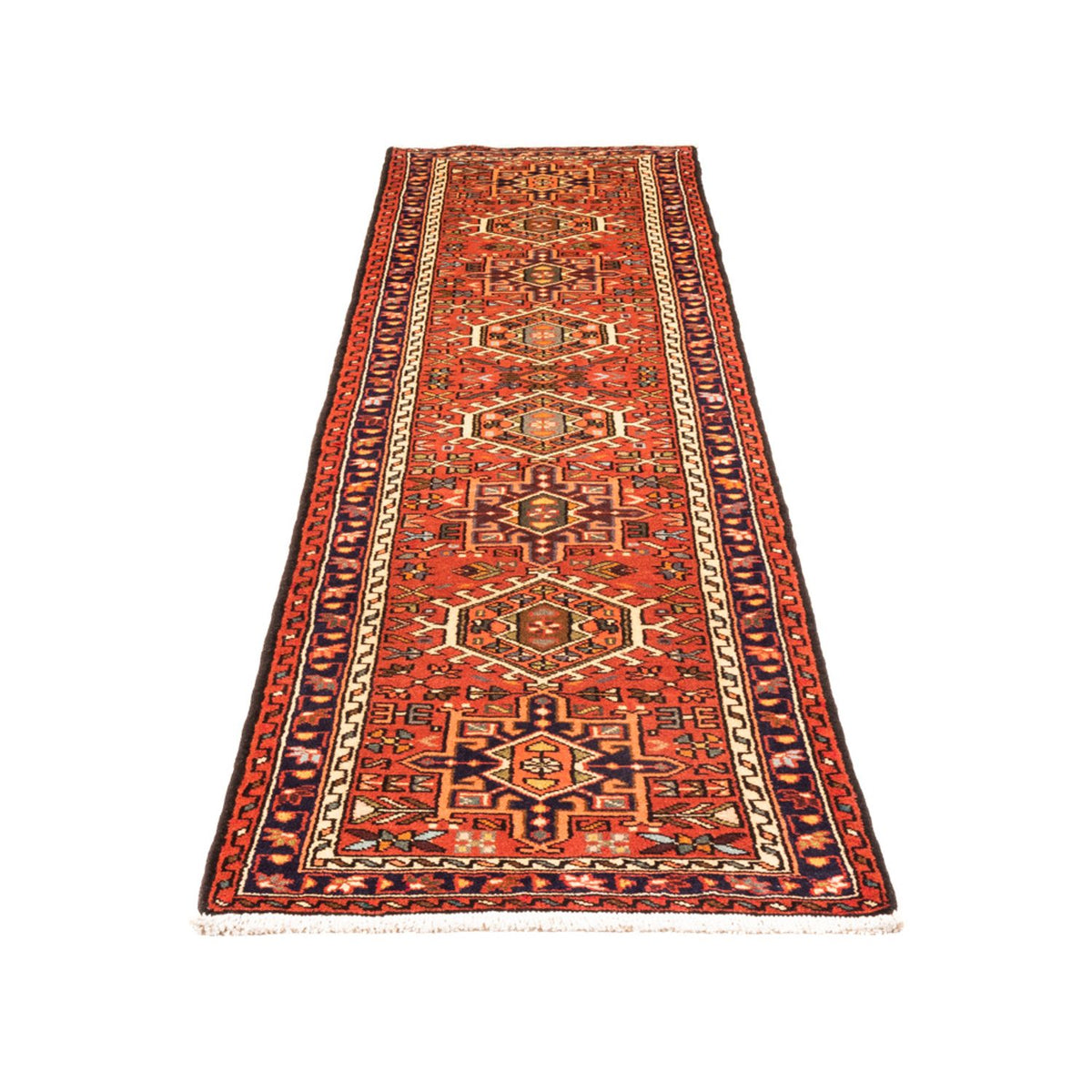 Tapis de couloir Tapis persan - Nomadic - 285 x 67 cm - rouge