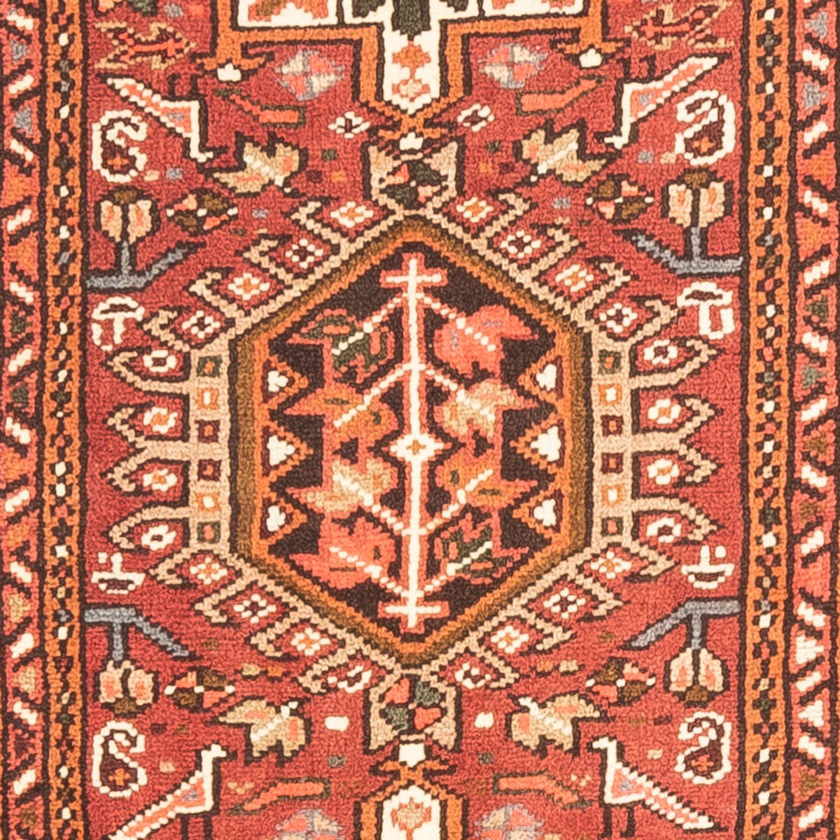 Tapis de couloir Tapis persan - Nomadic - 280 x 61 cm - rouge