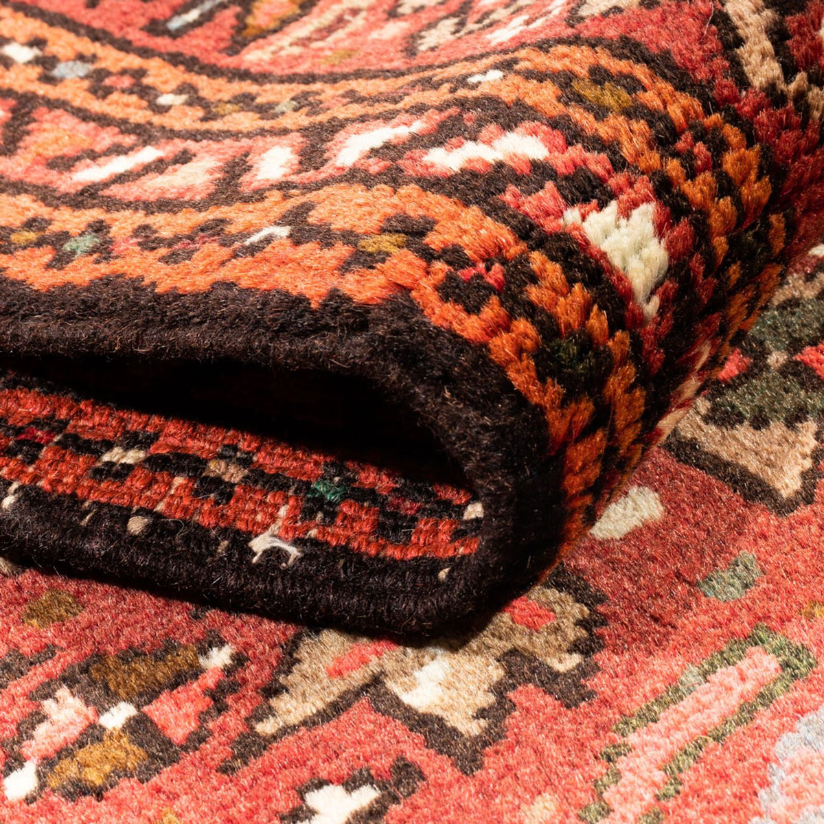 Tapis de couloir Tapis persan - Nomadic - 280 x 61 cm - rouge