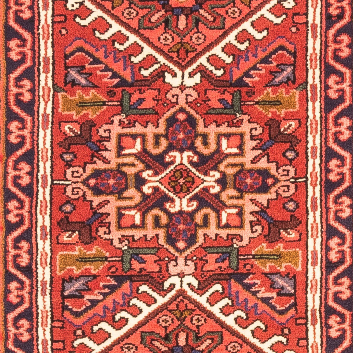 Tapis de couloir Tapis persan - Nomadic - 285 x 65 cm - rouge