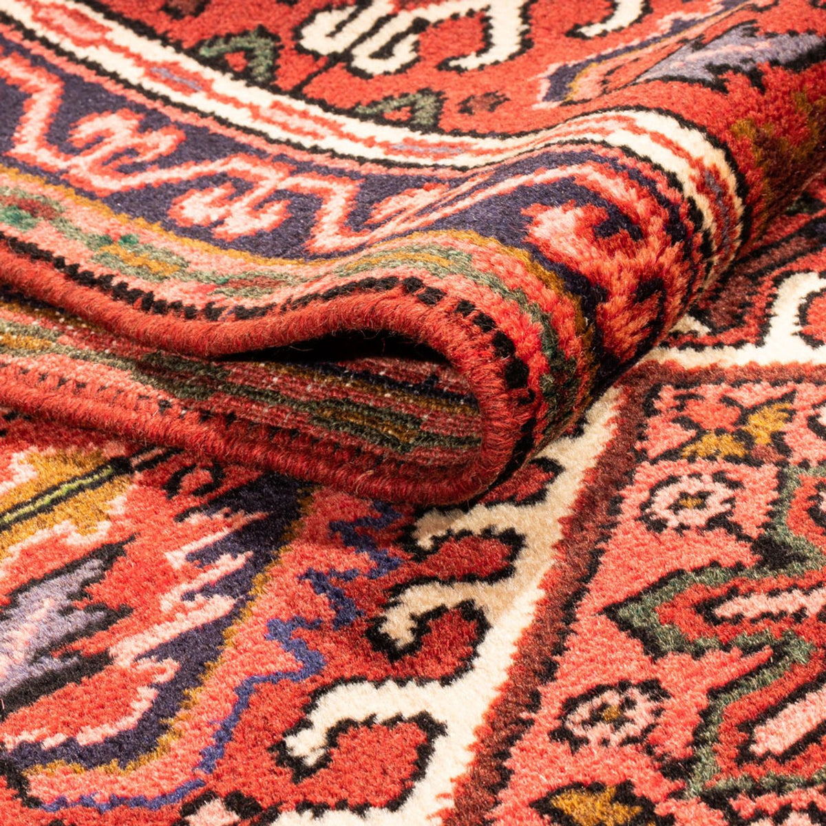 Tapis de couloir Tapis persan - Nomadic - 285 x 65 cm - rouge