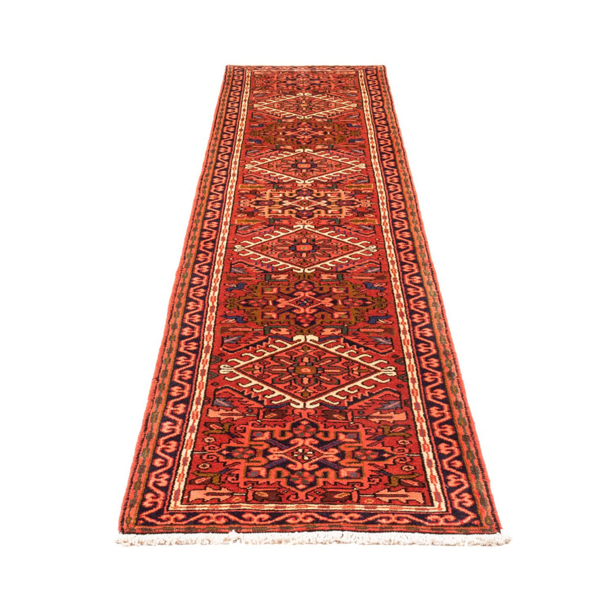 Tapis de couloir Tapis persan - Nomadic - 285 x 65 cm - rouge