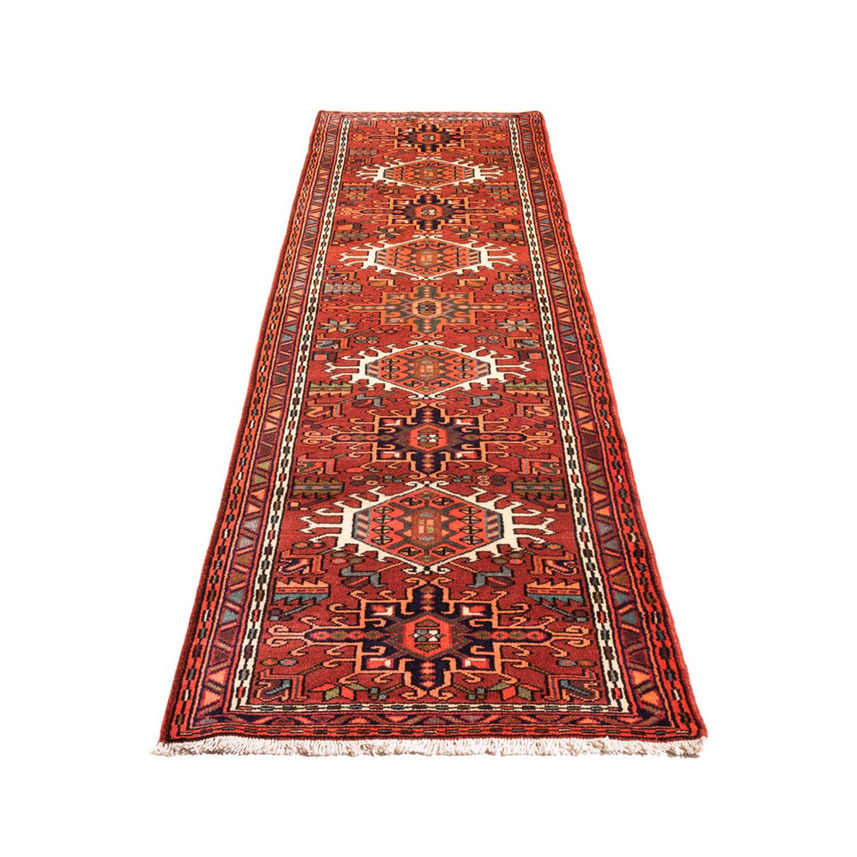 Tapis de couloir Tapis persan - Nomadic - 284 x 70 cm - rouge
