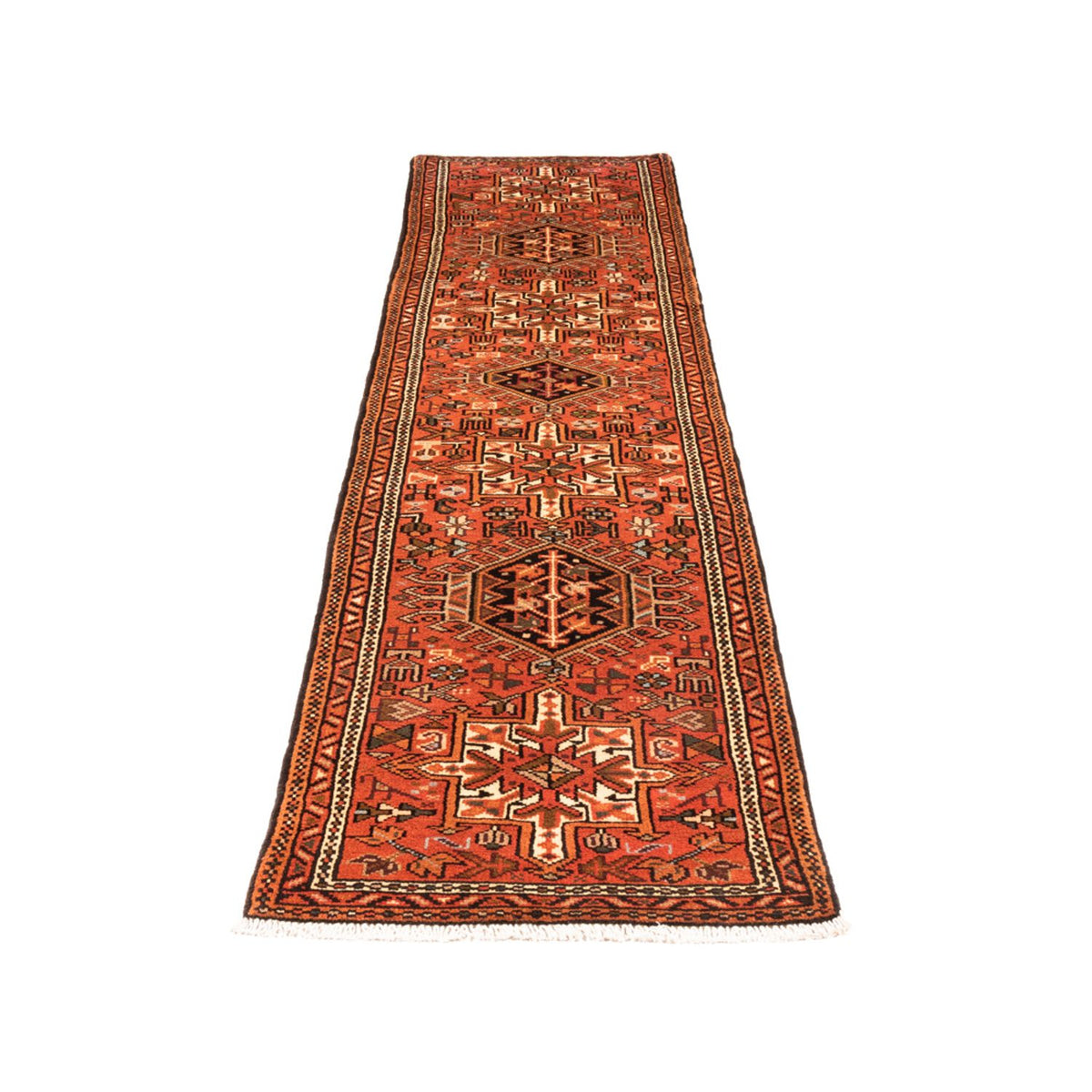 Tapis de couloir Tapis persan - Nomadic - 294 x 66 cm - rouge