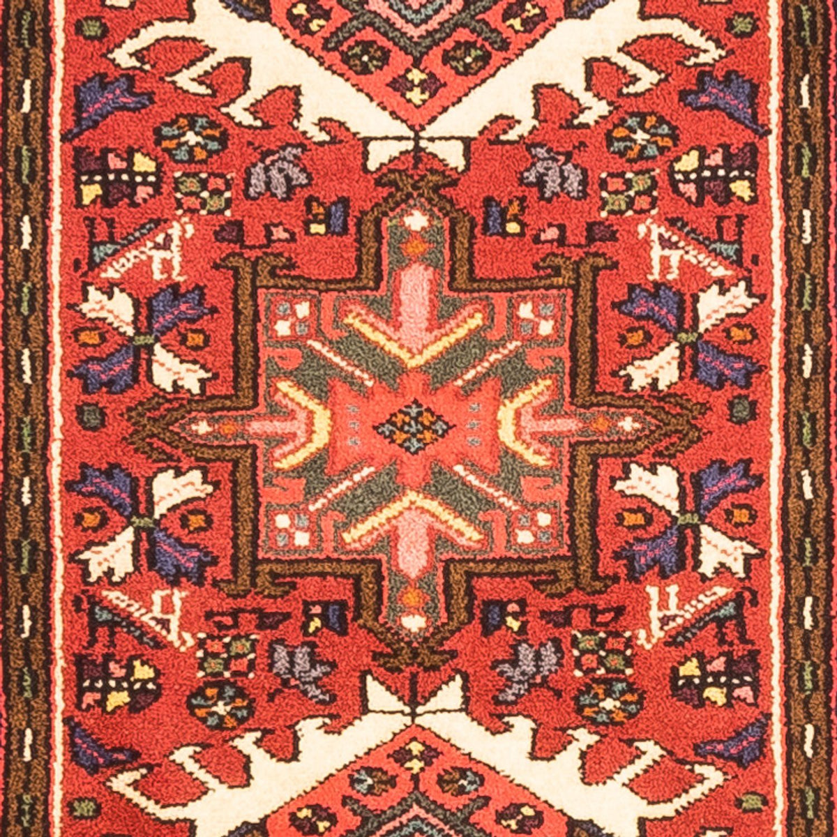 Tapis de couloir Tapis persan - Nomadic - 278 x 67 cm - rouge