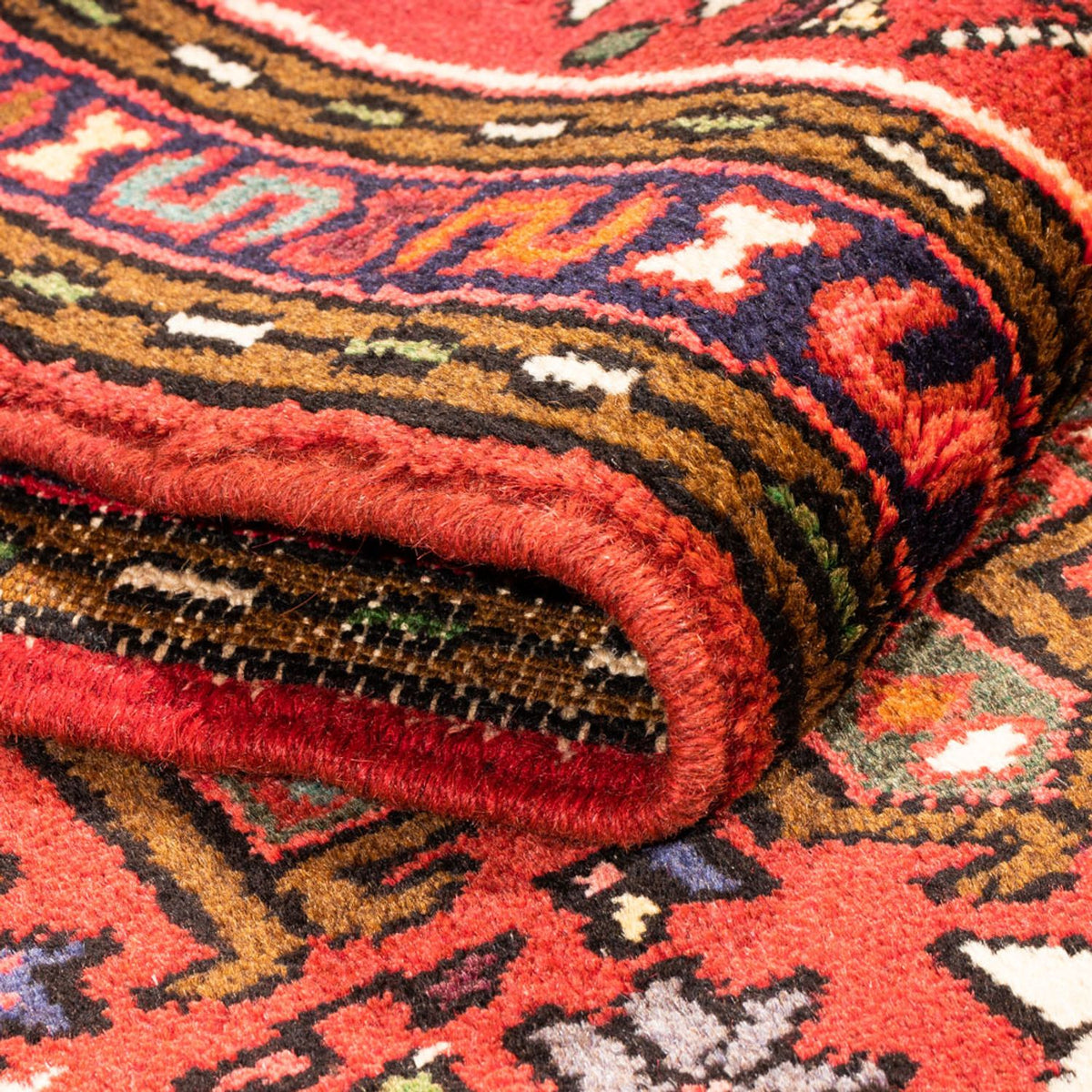 Tapis de couloir Tapis persan - Nomadic - 278 x 67 cm - rouge